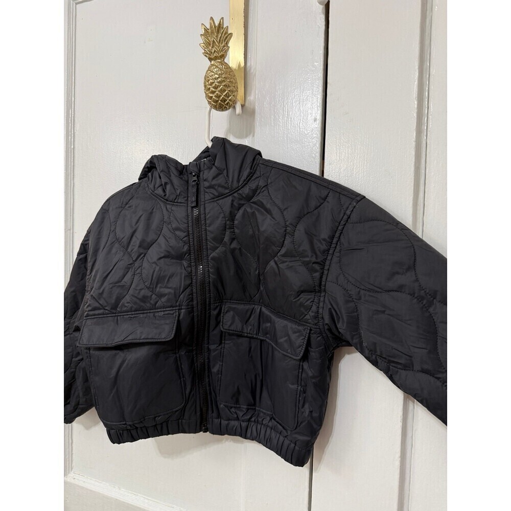 Old Navy Youth Black Puffer Jacket S 6–7 - Picture 5 of 6